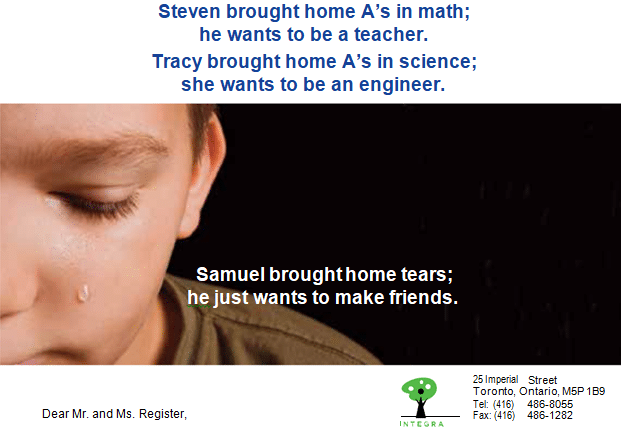 Children's Charities fundraising header letter example