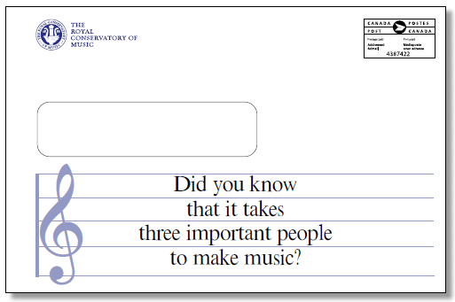 Fine Arts & Culture Fundraising Letter Envelope Example