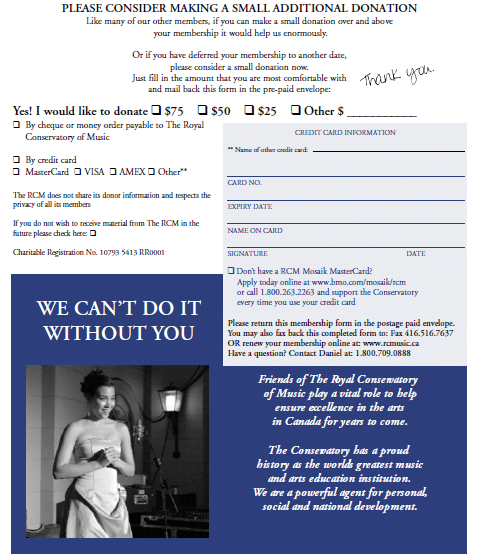 Fine Arts & Culture Membership Form