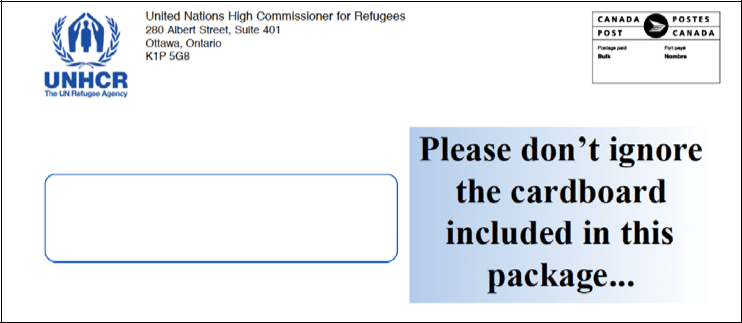 International Charities Fundraising Letter Envelope Template