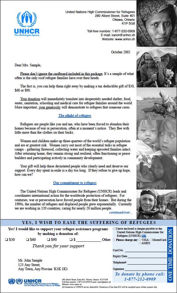 Fundraising Letter Example with Order Form